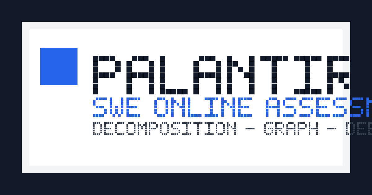 Palantir SWE OA 面经｜Decomposition、Graph Query 与 Debug 题型解析